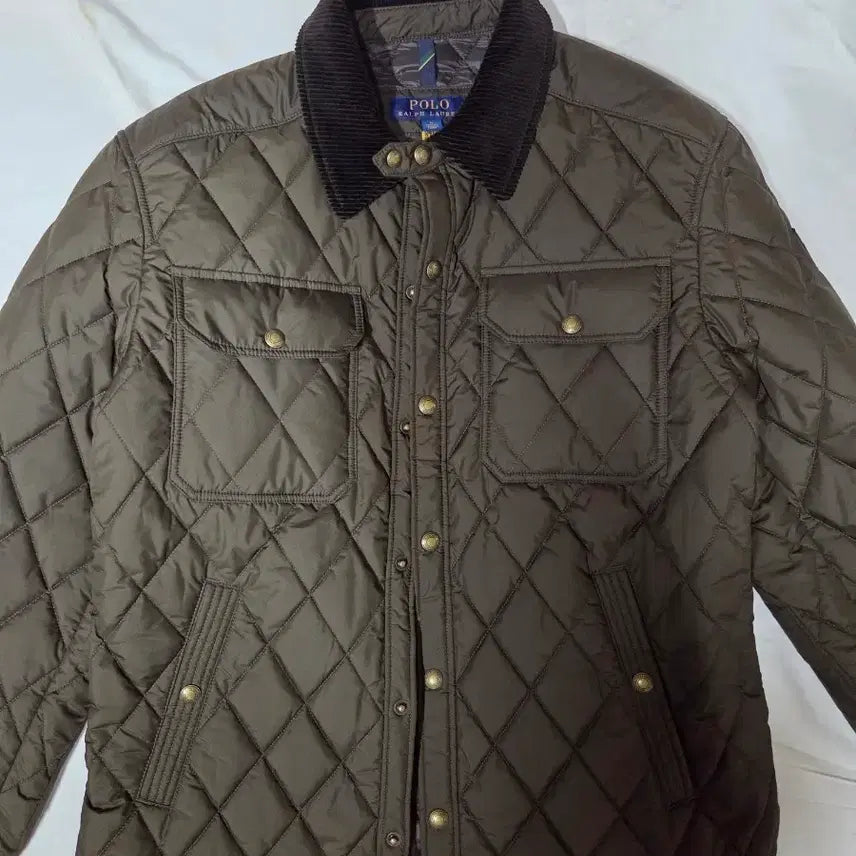 [BUNJANG] Polo Olive Quilting Jacket Size M / 폴로 퀼팅자켓 올리브색 m사이즈