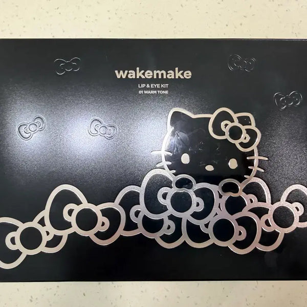 [BUNJANG] WAKEMAKE Hello Kitty Lip & Eye Kit 01 Warm Tone / 웨이크메이크 헬로키티 립앤아이 키트 01웜톤