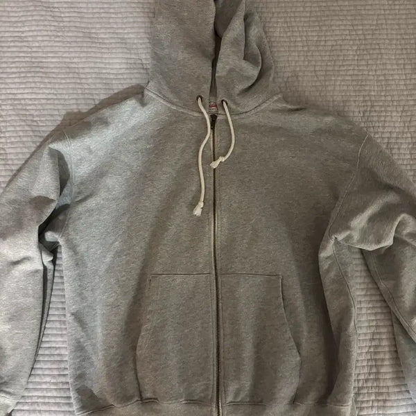 [BUNJANG] Outstanding Melange Grey Hooded Zip-up XL / [XL] 아웃스탠딩 후드집업 3% 멜란지그레이