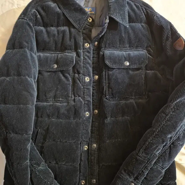 [BUNJANG] Polo Ralph Lauren Corduroy Padded Jacket Navy M / 폴로 코듀로이 패디드 자켓 m사이즈 네이비