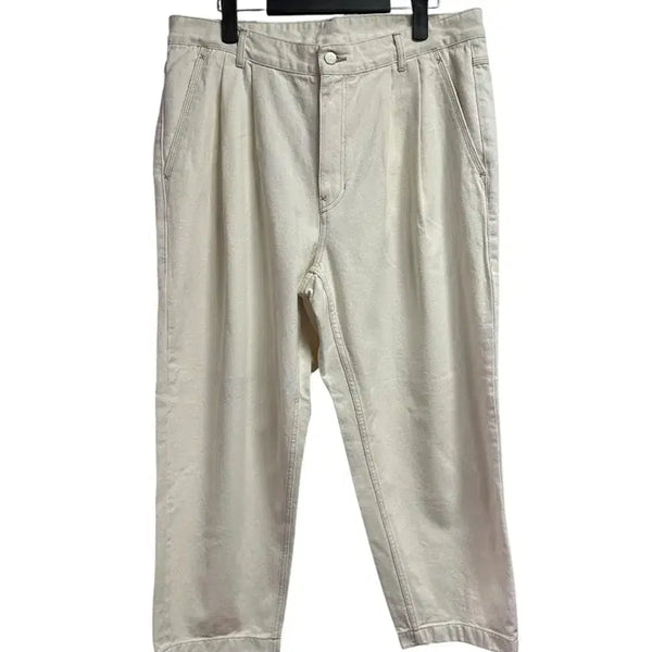 [BUNJANG] Lee x Covernat Collaboration Two-Tuck Wide Cream Jeans XL / (새상품) Lee X covernat 콜라보 투턱 와이드 크림진 XL