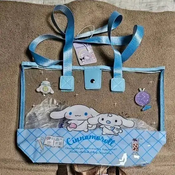 [BUNJANG] Cinnamoroll PVC Beach Bag / 시나모롤 PVC 비치백
