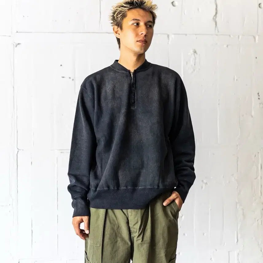 [BUNJANG] apressea Half Zip-Up Sweatshirt Size 3 / 아프레쎄 하프립 스웻 3사이즈