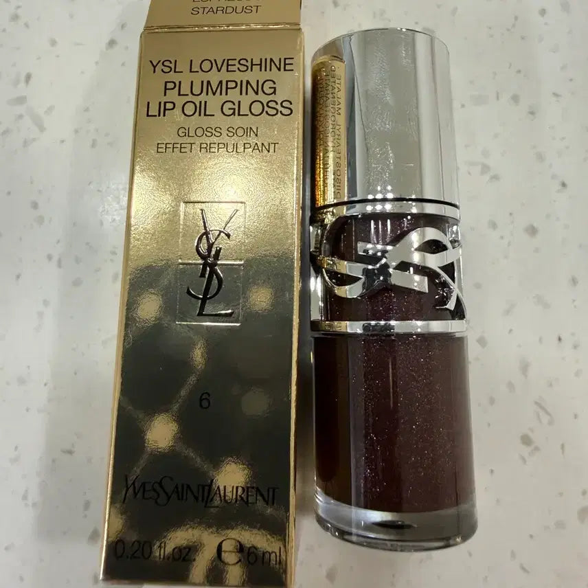 [BUNJANG] Yves Saint Laurent Love Shine 6 Espresso Stardust Lipstick (Includes Shopping Bag) / 입생로랑 러브샤인 6호 에스프레소 스타더스트 (쇼핑백포함)
