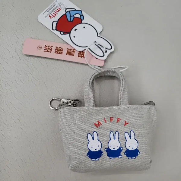 [BUNJANG] Miffy Tote Bag, Coin Pouch, Keyring Set / 미피 토트백 동전지갑 키링