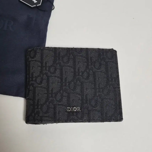 [BUNJANG] Dior Oblique Black Bifold Wallet / 디올 오블리크 블랙 반지갑
