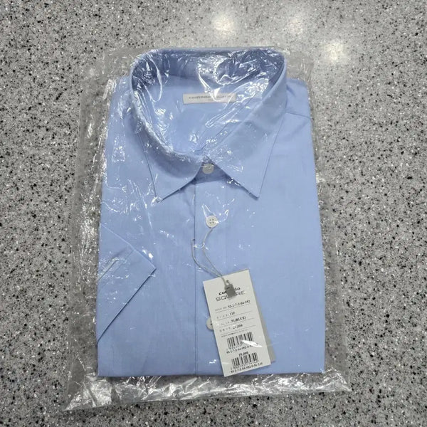 [BUNJANG] Comodo Square Short-Sleeve Shirt Sky Blue Size 110 / 코모도 스퀘어 반팔 셔츠 하늘색 110호