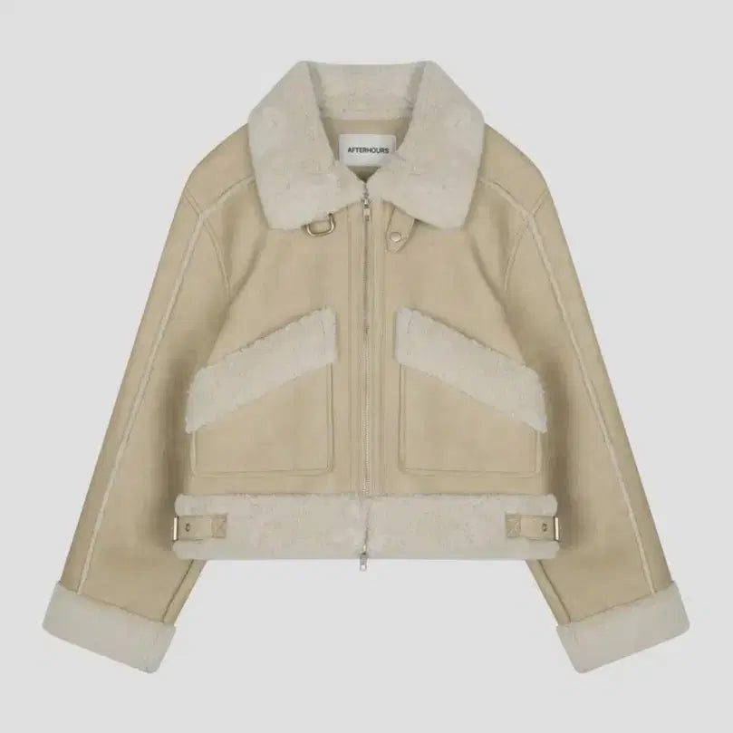 [BUNJANG] Afterhours Shearling Jacket Ivory / 새제품))애프터아워즈 무스탕 자켓 아이보리