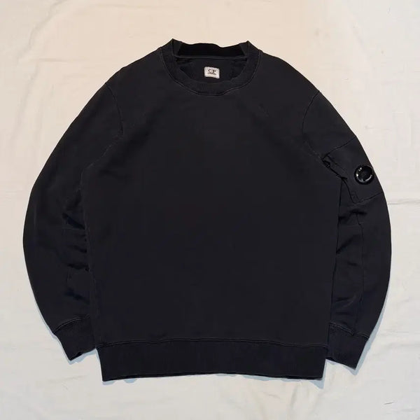 [BUNJANG] CP Company Lens Applique Sweatshirt Black XL / CP 컴퍼니 렌즈와펜 맨투맨 블랙