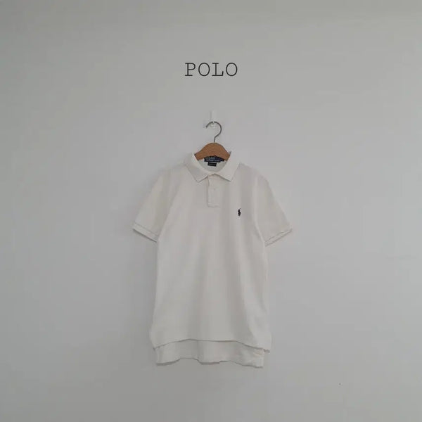 [BUNJANG] Polo Ralph Lauren Terry Cotton White Short Sleeve Polo Shirt / 세일)No.26051217 폴로 랄프로렌 테리코튼 화이트 반팔 폴로티