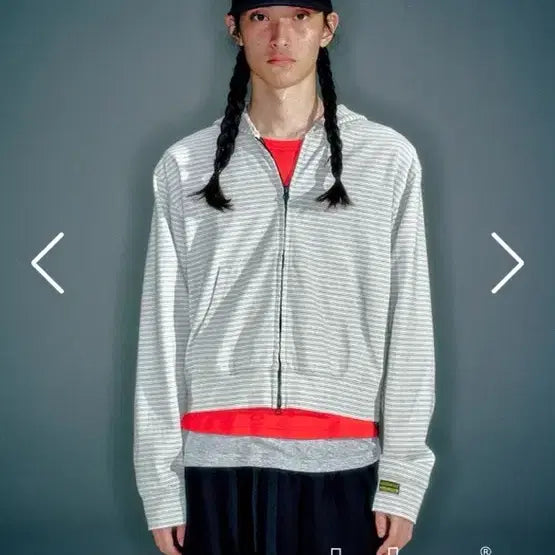 [BUNJANG] Bacont Archive Striped Slim Hoodie / 베이컨트 아카이브 STRIPED SLIM HOODIE 후디