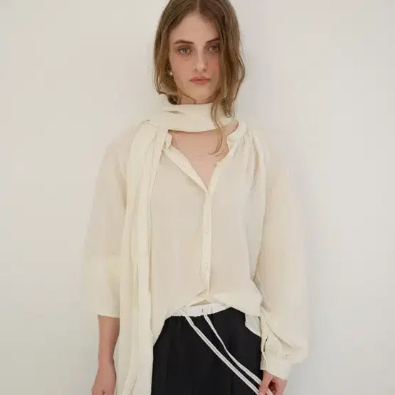 [BUNJANG] Modestmood Taupe Blouse / 모데스트무드 Taupe Blouse