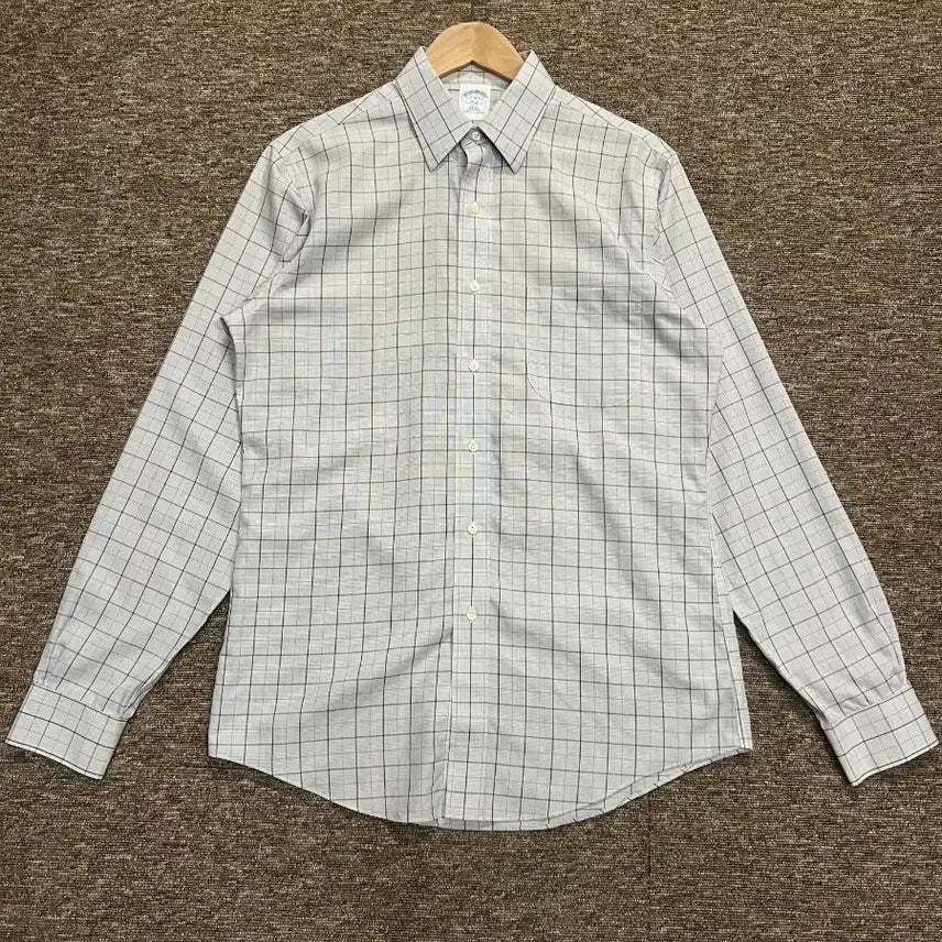 [BUNJANG] Brooks Brothers Check Slim Fit Non-Iron Cotton Shirt / 브룩스 브라더스 체크 셔츠 95-100