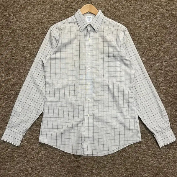 [BUNJANG] Brooks Brothers Check Slim Fit Non-Iron Cotton Shirt / 브룩스 브라더스 체크 셔츠 95-100