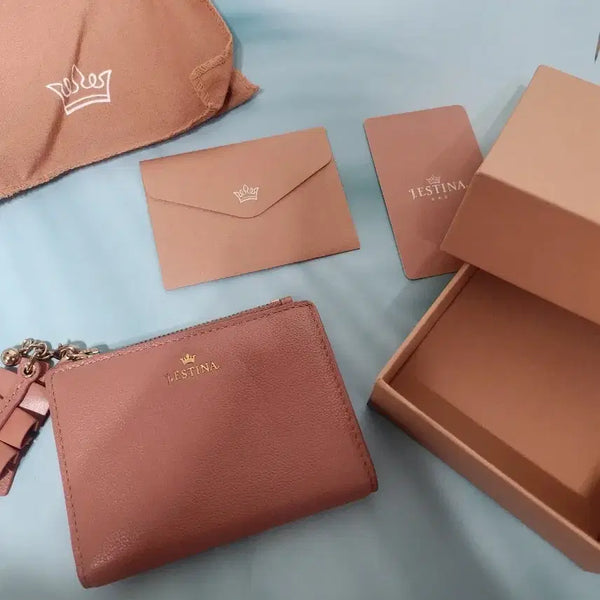 [BUNJANG] J.ESTINA Pink Card Wallet / 제이에스티나 카드지갑
