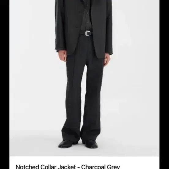 [BUNJANG] YOUTH Notched Wool Blazer Charcoal / [M] 유스 노치드 블레이저