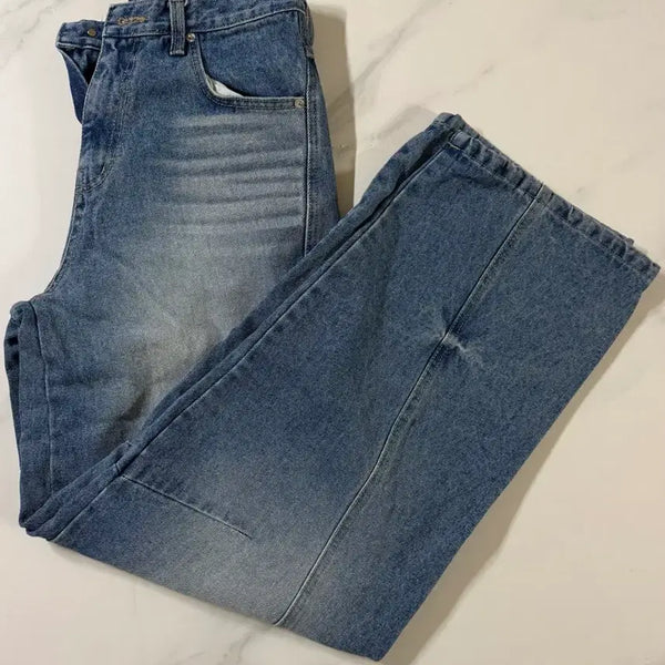 [BUNJANG] Poermi Curved Denim Pants / 포에르미 커브드 데님 팬츠