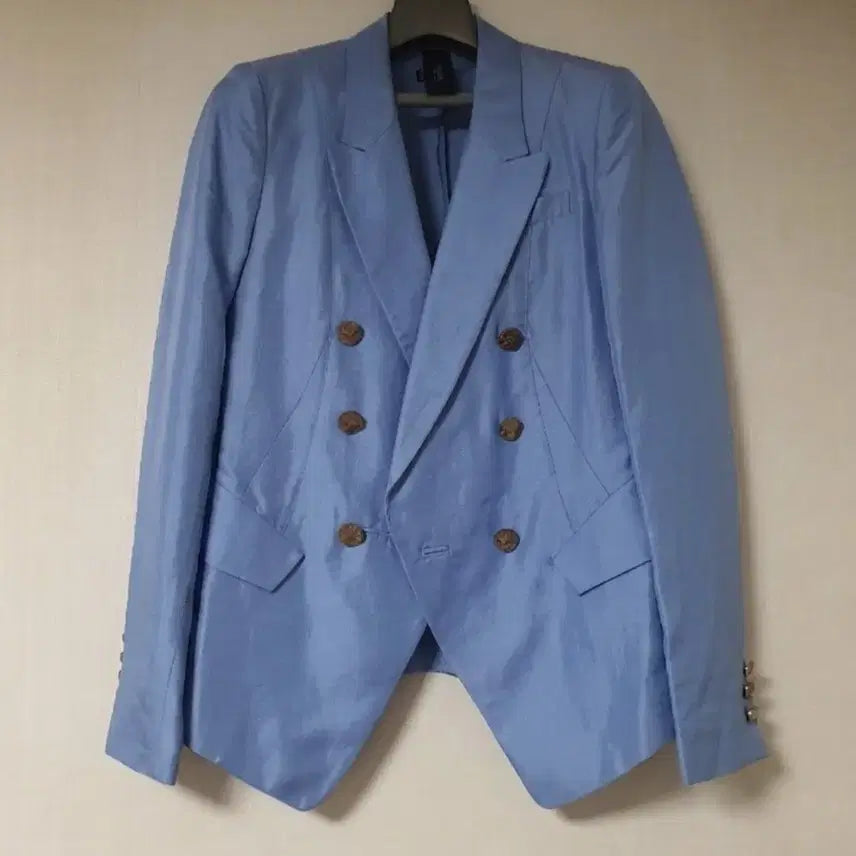 [BUNJANG] IT MICHAA Linen Rayon Blend Double-Button Summer Jacket / IT MICHAA 프렘 바이 잇미샤 여름 마+레이온 재킷 자켓
