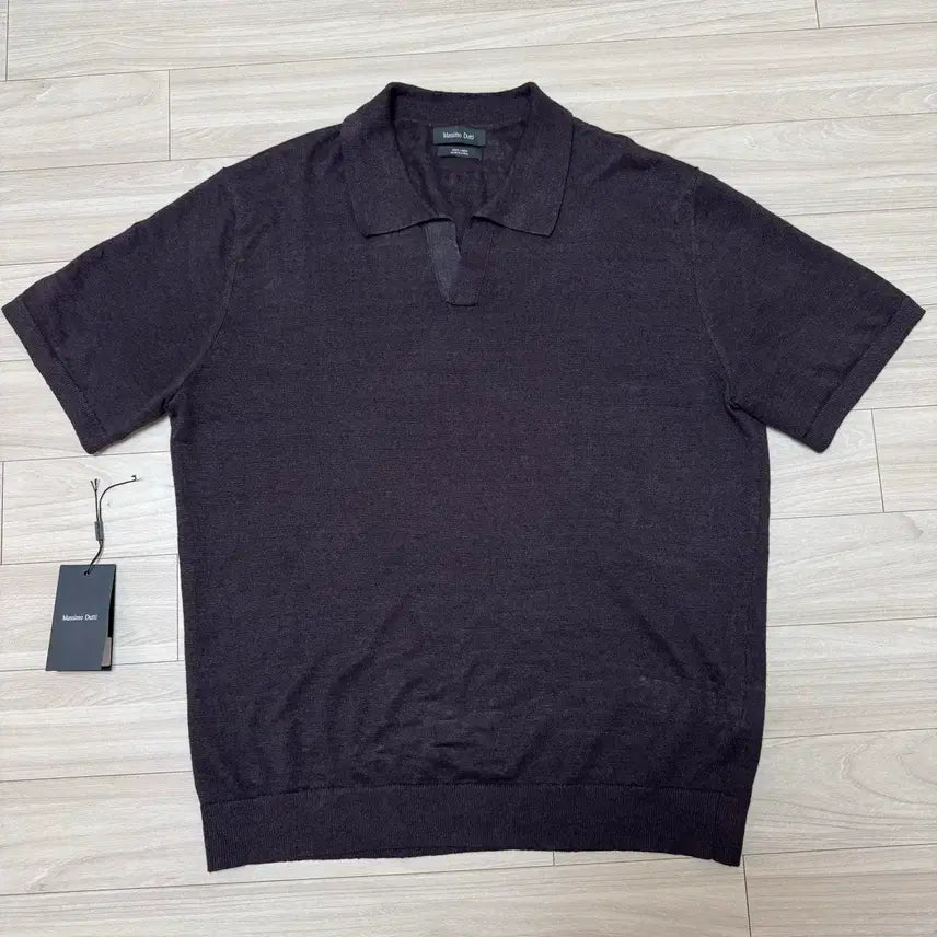 [BUNJANG] Massimo Dutti Linen Knit Polo Shirt (L) / 마시모두띠 반팔 카라티 (L)