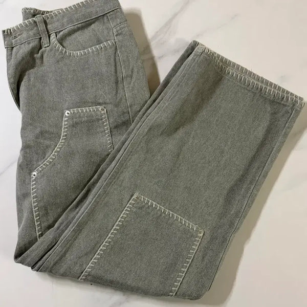 [BUNJANG] Garments Fab Carpenter Pants Khaki / 가먼츠팹 카펜더 팬츠