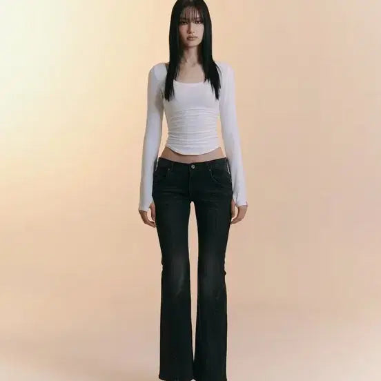 [BUNJANG] Please Follow 25 Vintage Wash Bootcut Jeans Deep Grey / 플리즈노팔로우  25빈티지 워싱 부츠컷 딥그레이