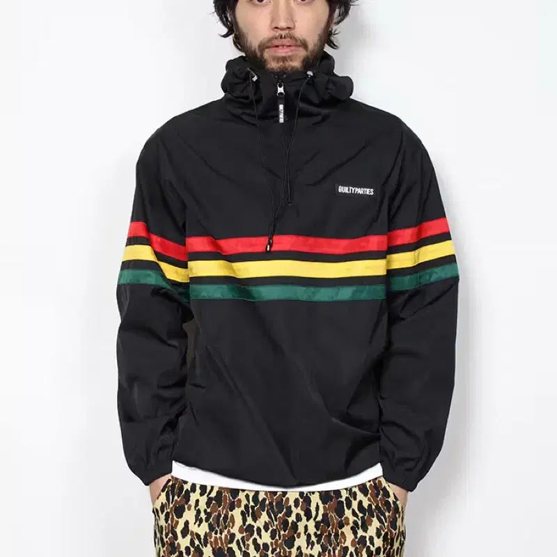 [BUNJANG] Wacko Maria 18SS Rasta Embroidery Anorak Jacket / [M] 와코마리아 18ss 아노락 자켓