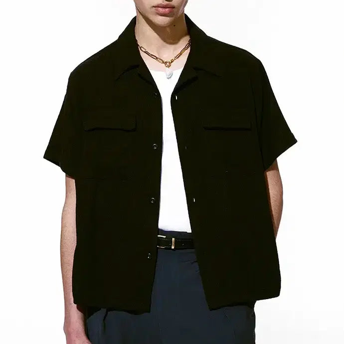 [BUNJANG] Tony Wack Men's Linen Rayon Tweed Shirt (XL) / (XL) 남성용 토니웩 Linen Rayon Tweed Shirt