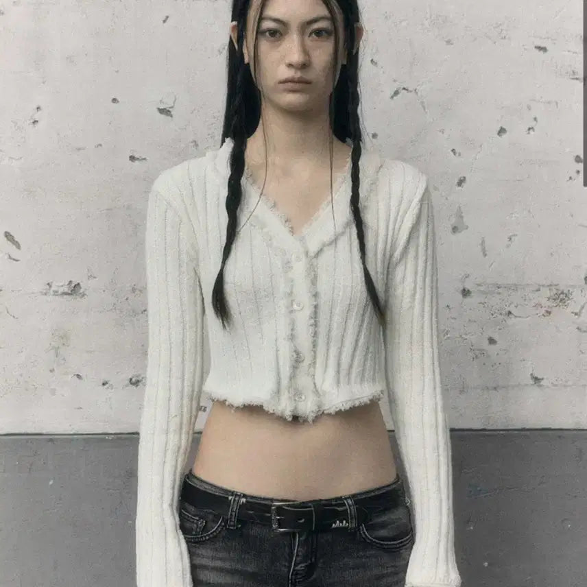 [BUNJANG] Bohemian Seoul Tassel Cardigan Ivory / 바로배송) 보헤미안서울 테슬 가디건 아이보리
