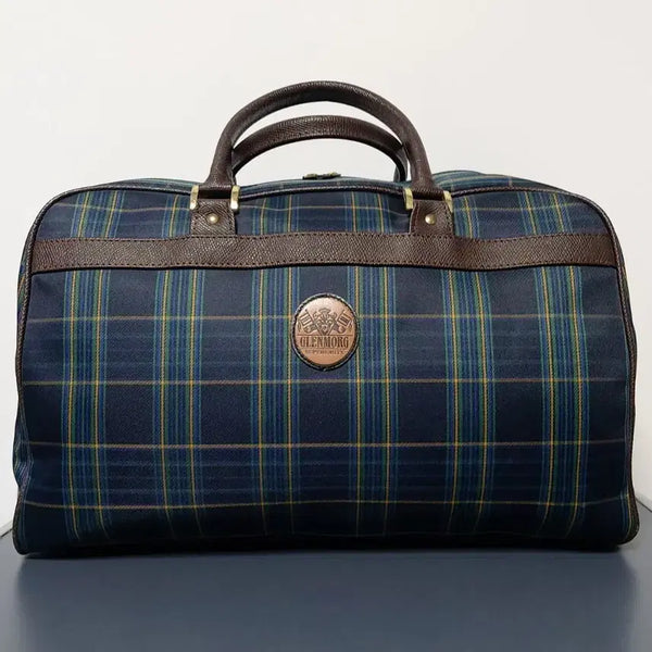 [BUNJANG] GLENMORG Superiority Tartan Check Boston Bag / 글렌모그(GLENMORG) 타탄체크 보스턴백