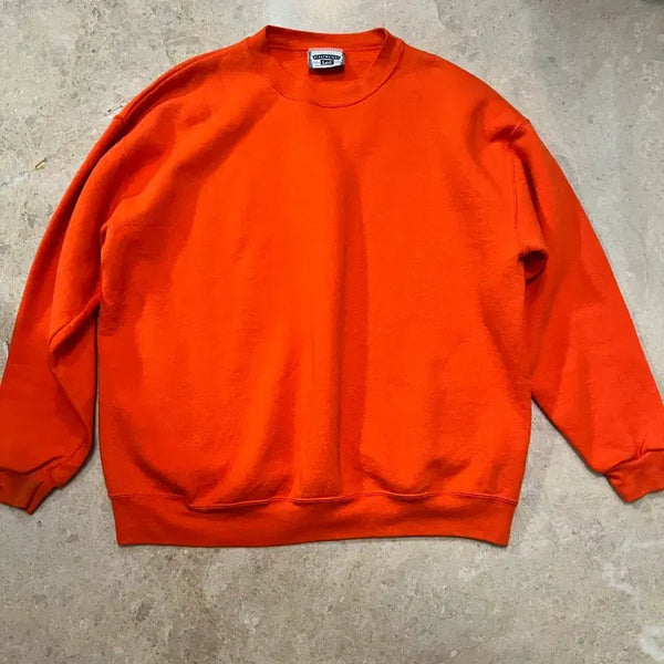 [BUNJANG] Lee Vintage Orange Sweatshirt / 리 빈티지 오렌지 스웻