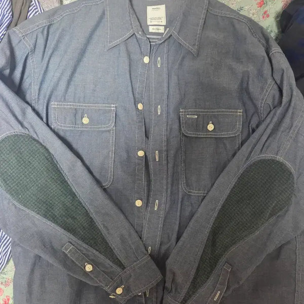 [BUNJANG] Visvim Chambray Shirt Elbow Patch / 비즈빔 샴브레이 셔츠 엘보우 패치 4