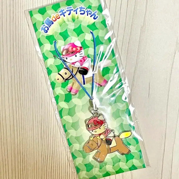 [BUNJANG] Vintage Horse Kitty Strap Keychain / 승마 말 키티 스트랩 키링 고전