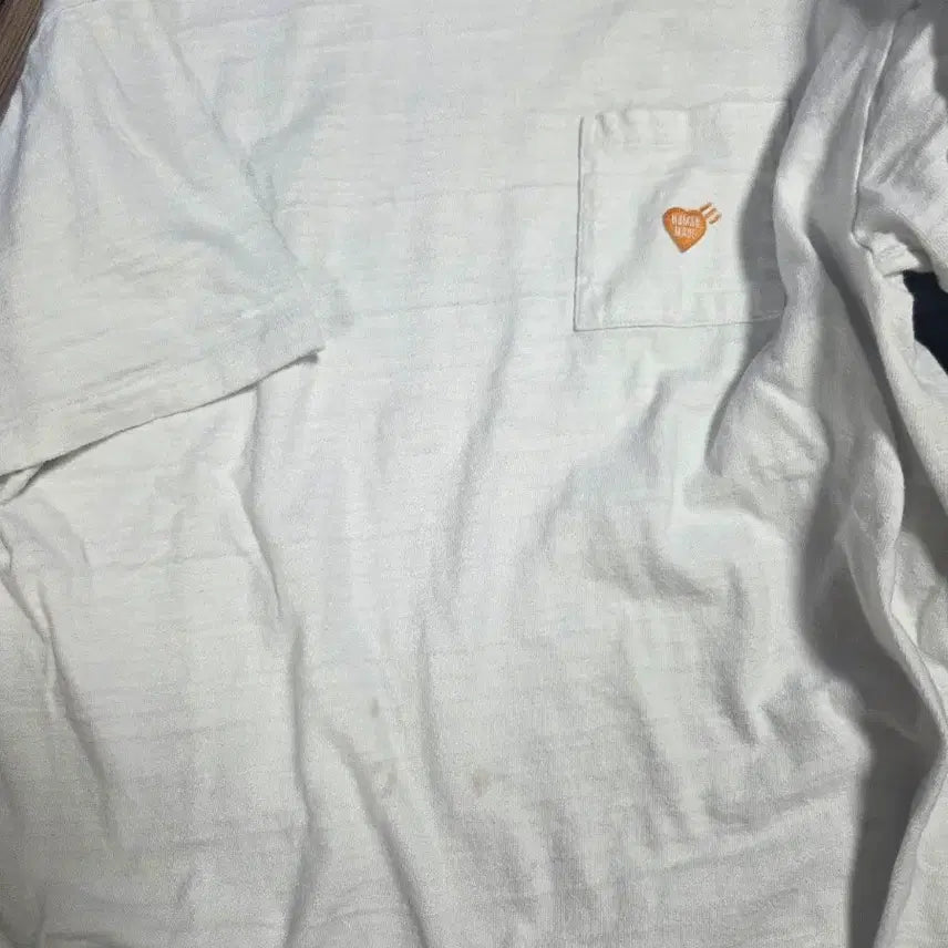 [BUNJANG] Human Made Heart Pocket Rabbit T-Shirt XL / 휴먼메이드 하트 포켓 토끼 반팔 xl