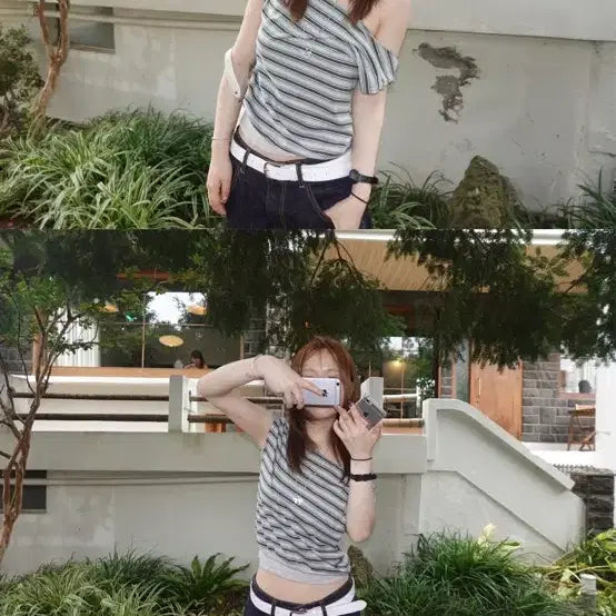 [BUNJANG] Our Cabinet Arco Off Tee / 아워캐비넷 arco off tee
