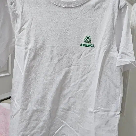 [BUNJANG] United Colors of Benetton White Short Sleeve T-Shirt / 베네통 흰색 반팔 티셔츠