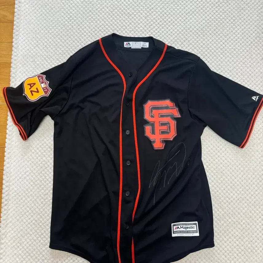 [BUNJANG] San Francisco Giants Hwang Jae-gyun Autographed Baseball Jersey / 샌프란시스코 유니폼
