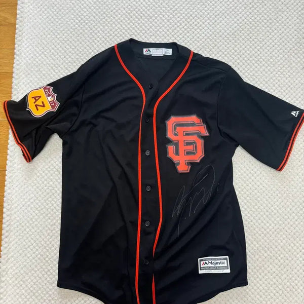 [BUNJANG] San Francisco Giants Hwang Jae-gyun Autographed Baseball Jersey / 샌프란시스코 유니폼