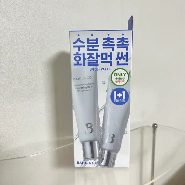 [BUNJANG] Banila Co. Skin Hydrating Dew Sun Cream Double Set / 바닐라코 에센스 스킨 하이드레이팅 듀 선크림 더블기획