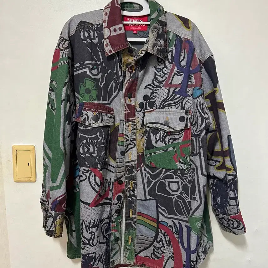 [BUNJANG] Vivienne Westwood Red Label Graffiti Denim Jacket / 비비안웨스트우드 RED LABEL 그래피티 데님 자켓