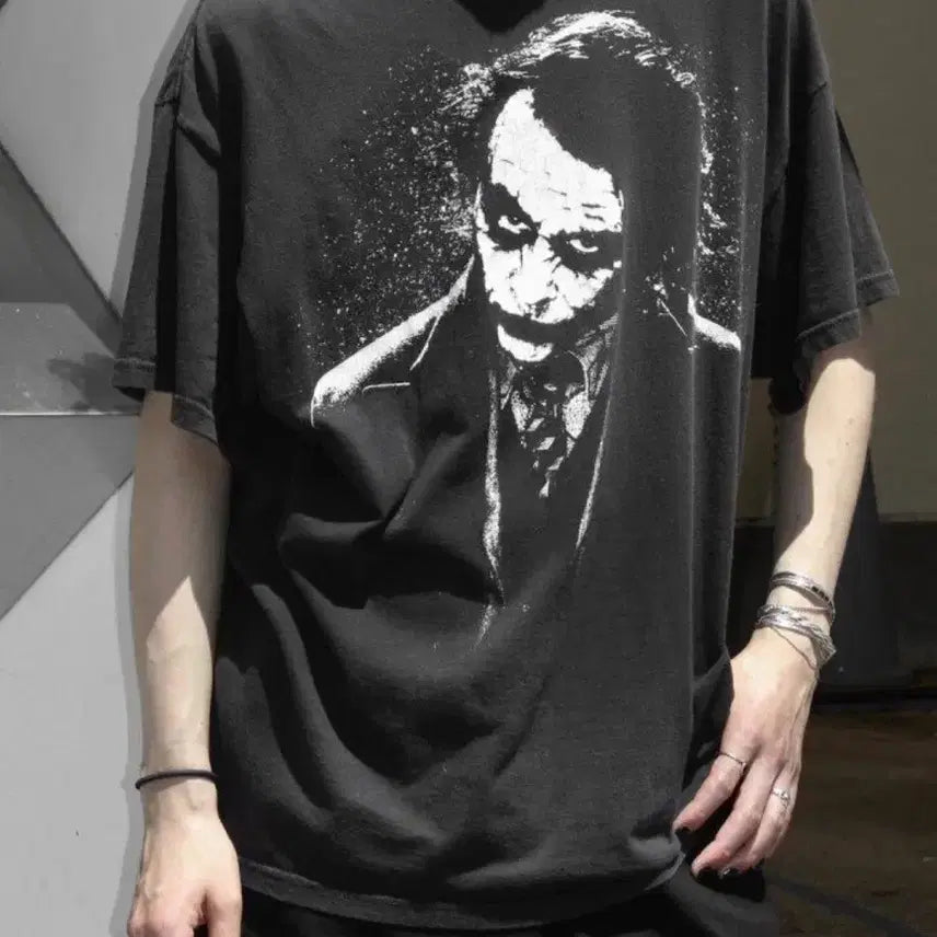 [BUNJANG] 00s The Dark Knight Joker Vintage T-Shirt XL / 00s 다크 나이트 조커 빈티지 반팔 티셔츠 XL