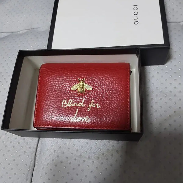 [BUNJANG] Gucci Blind for Love Wallet Red / 구찌 Blind for Love 반지갑 레드