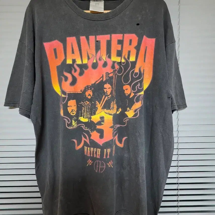 [BUNJANG] 1997 Pantera Vintage Short Sleeve T-Shirt / 1997 판테라 빈티지  반팔 티셔츠