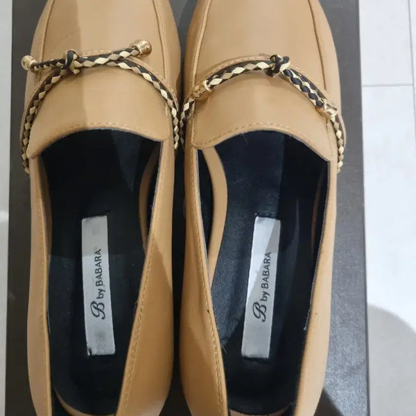 [BUNJANG] Barbará Women's Loafers Beige Size 245 / 새상품 바바라 여성 로퍼 245
