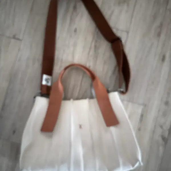 [BUNJANG] Joseph & Stacey Pleats Accordion Canvas Bag / 조셉앤스테이시 플리츠 아코디언 캔버스백 주름가방 크로스백 토트백