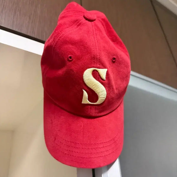 [BUNJANG] Setter S-Logo Embroidered Ball Cap Red / 세터 s자수 볼캡 레드