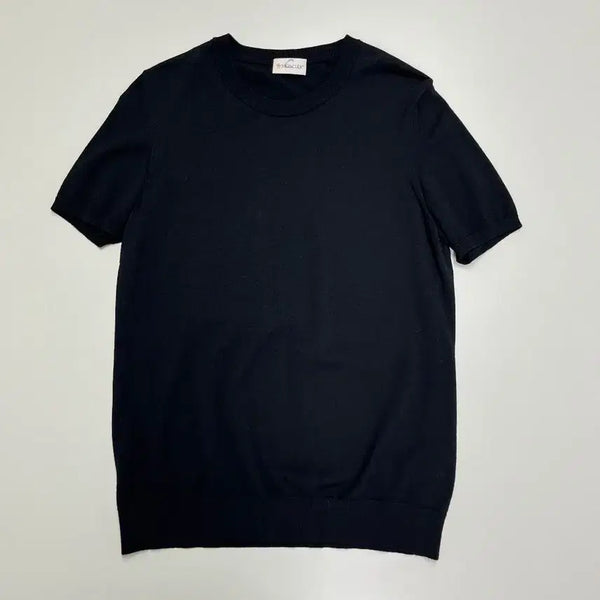 [BUNJANG] Moncler Crewneck Short Sleeve Knit (Authentic) / [정품] 몽클레어 크루넥 반팔 니트