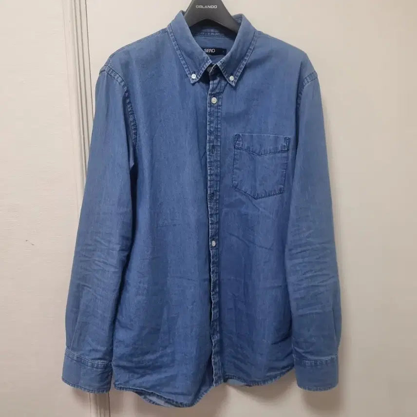 [BUNJANG] SPAO Blue Shirt / 스파오 청 셔츠