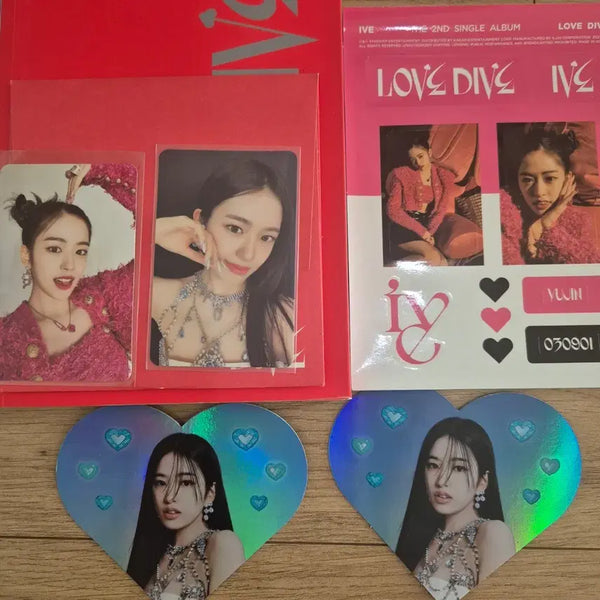 [BUNJANG] IVE Love Dive Album Yujin Full Set / 아이브 러브다이브 앨범 유진 포카 풀셋