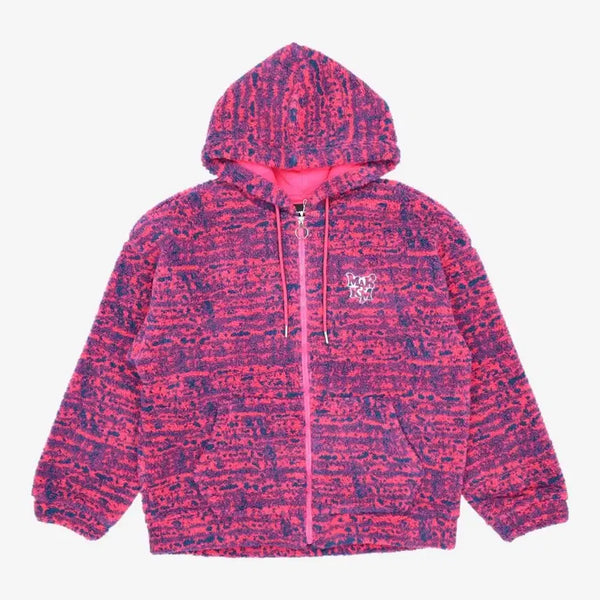 [BUNJANG] Mark M Winter Hooded Zip-Up Jacket (Pink/Blue) / 마크엠 겨울후드집업 핑크/블루