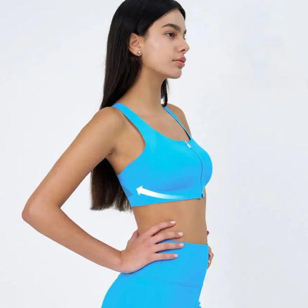 [BUNJANG] Verishy Move Luxe Sports Bra Zipper Front / 미착용) 베리시 무브럭스 스포츠브라 지퍼 프론트